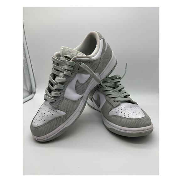 Nike Dunk Low Light Pumice White Gray Low Top Shaft Corduroy Sneakers Size 11